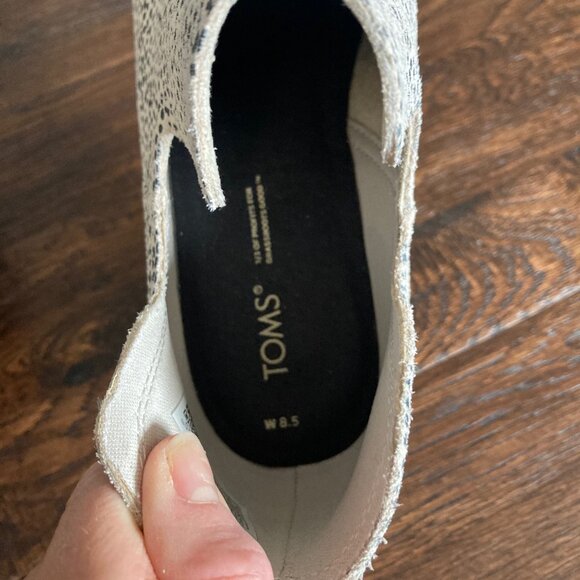 EUC Toms Gwen Ankle Boot Mini Cheetah Suede - Picture 6 of 9